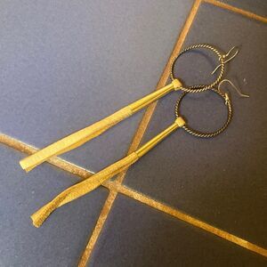 Unique leather earrings